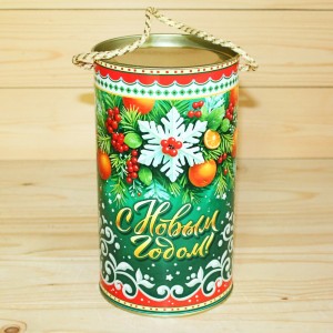 Новогодний набор с сахарным печеньем c количеством сладостей 52 и весом набора 900 гр. в Калуге